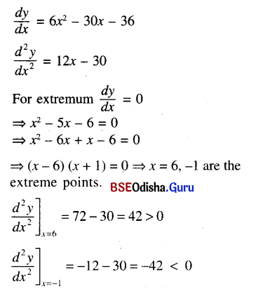 CHSE Odisha Class 12 Math Solutions Chapter 8 Application of Derivatives Ex 8(d) Q.1(5)