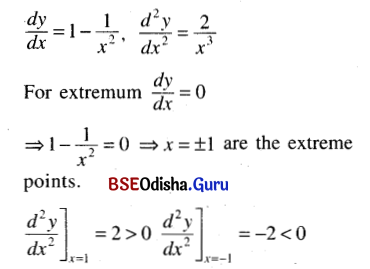 CHSE Odisha Class 12 Math Solutions Chapter 8 Application of Derivatives Ex 8(d) Q.1(9)