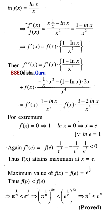 CHSE Odisha Class 12 Math Solutions Chapter 8 Application of Derivatives Ex 8(d) Q.3