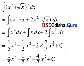 CHSE Odisha Class 12 Math Solutions Chapter 9 Integration Ex 9(a) Q.1(11)