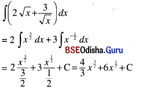 CHSE Odisha Class 12 Math Solutions Chapter 9 Integration Ex 9(a) Q.1(6)