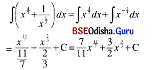 CHSE Odisha Class 12 Math Solutions Chapter 9 Integration Ex 9(a) Q.1(8)