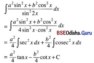 CHSE Odisha Class 12 Math Solutions Chapter 9 Integration Ex 9(a) Q.2(11)