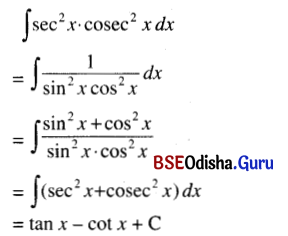 CHSE Odisha Class 12 Math Solutions Chapter 9 Integration Ex 9(a) Q.2(14)