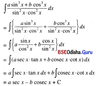 CHSE Odisha Class 12 Math Solutions Chapter 9 Integration Ex 9(a) Q.2(15)