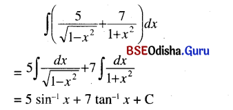 CHSE Odisha Class 12 Math Solutions Chapter 9 Integration Ex 9(a) Q.4(1)