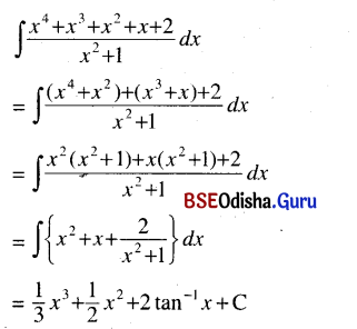 CHSE Odisha Class 12 Math Solutions Chapter 9 Integration Ex 9(a) Q.4(4)