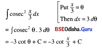CHSE Odisha Class 12 Math Solutions Chapter 9 Integration Ex 9(b) Q.1(6)