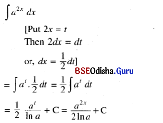 CHSE Odisha Class 12 Math Solutions Chapter 9 Integration Ex 9(b) Q.4(5)