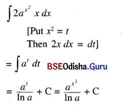 CHSE Odisha Class 12 Math Solutions Chapter 9 Integration Ex 9(b) Q.4(6)