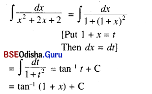 CHSE Odisha Class 12 Math Solutions Chapter 9 Integration Ex 9(b) Q.5(5)