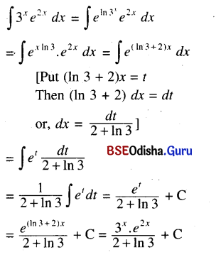 CHSE Odisha Class 12 Math Solutions Chapter 9 Integration Ex 9(b) Q.7(2)
