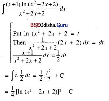 CHSE Odisha Class 12 Math Solutions Chapter 9 Integration Ex 9(b) Q.7(3)