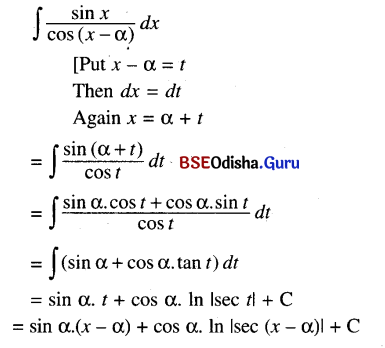 CHSE Odisha Class 12 Math Solutions Chapter 9 Integration Ex 9(b) Q.8(2)