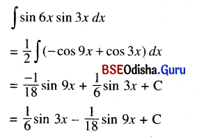 CHSE Odisha Class 12 Math Solutions Chapter 9 Integration Ex 9(c) Q.1(4)