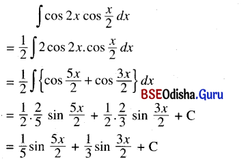 CHSE Odisha Class 12 Math Solutions Chapter 9 Integration Ex 9(c) Q.1(7)