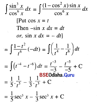 CHSE Odisha Class 12 Math Solutions Chapter 9 Integration Ex 9(c) Q.2(9)