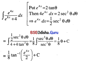 CHSE Odisha Class 12 Math Solutions Chapter 9 Integration Ex 9(d) Q.2(2)