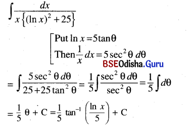 CHSE Odisha Class 12 Math Solutions Chapter 9 Integration Ex 9(d) Q.2(3)