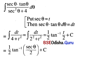 CHSE Odisha Class 12 Math Solutions Chapter 9 Integration Ex 9(d) Q.2(4)