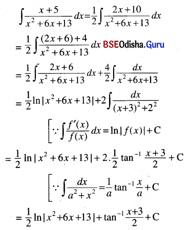 CHSE Odisha Class 12 Math Solutions Chapter 9 Integration Ex 9(d) Q.2(8)