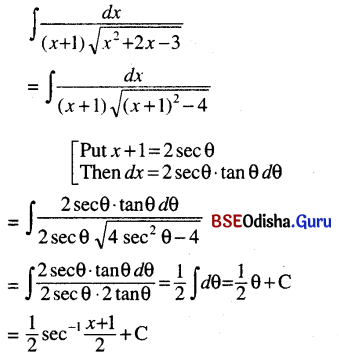CHSE Odisha Class 12 Math Solutions Chapter 9 Integration Ex 9(d) Q.3(7)