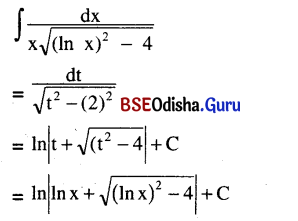 CHSE Odisha Class 12 Math Solutions Chapter 9 Integration Ex 9(d) Q.5(3)