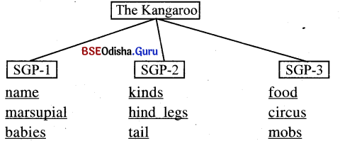 Complete the following diagram using ideas from the help box answer the kangaroo