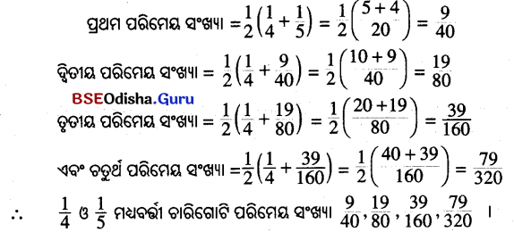 BSE Odisha 9th Class Maths Solutions Algebra Chapter 2 ବାସ୍ତବ ସଂଖ୍ୟା Ex 2(a) 2