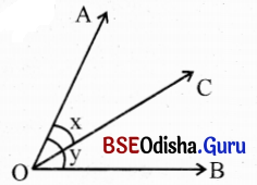 BSE Odisha 9th Class Maths Solutions Geometry Chapter 1 ରେଖା ଓ କୋଣ Ex 1(b) 10