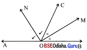 BSE Odisha 9th Class Maths Solutions Geometry Chapter 1 ରେଖା ଓ କୋଣ Ex 1(b) 16