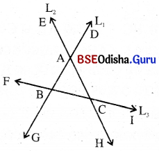 BSE Odisha 9th Class Maths Solutions Geometry Chapter 1 ରେଖା ଓ କୋଣ Ex 1(b) 5