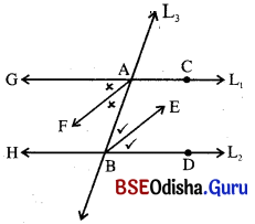 BSE Odisha 9th Class Maths Solutions Geometry Chapter 1 ରେଖା ଓ କୋଣ Ex 1(c) 22