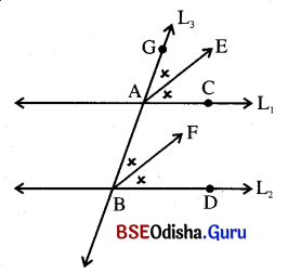 BSE Odisha 9th Class Maths Solutions Geometry Chapter 1 ରେଖା ଓ କୋଣ Ex 1(c) 23