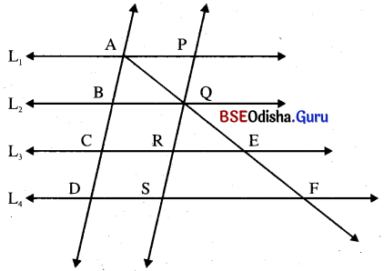 BSE Odisha 9th Class Maths Solutions Geometry Chapter 3 ଚତୁର୍ଭୁଜ Ex 3(c) 1