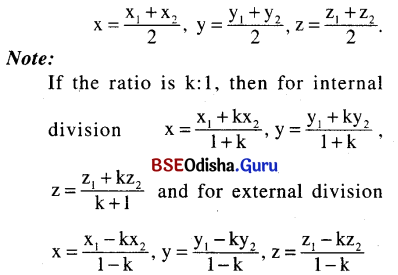 CHSE Odisha Class 11 Math Notes Chapter 13 Introduction To Three-Dimensional Geometry 3