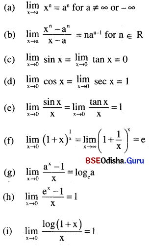 CHSE Odisha Class 11 Math Notes Chapter 14 Limit and Differentiation 1