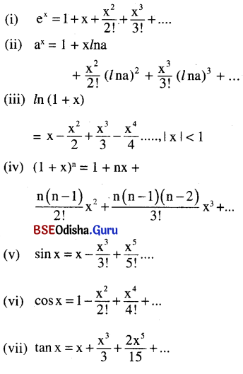 CHSE Odisha Class 11 Math Notes Chapter 14 Limit and Differentiation 2