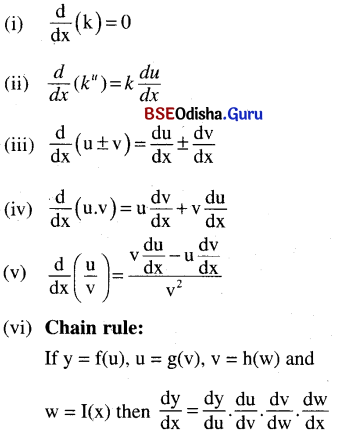 CHSE Odisha Class 11 Math Notes Chapter 14 Limit and Differentiation 4