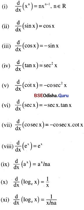 CHSE Odisha Class 11 Math Notes Chapter 14 Limit and Differentiation 5
