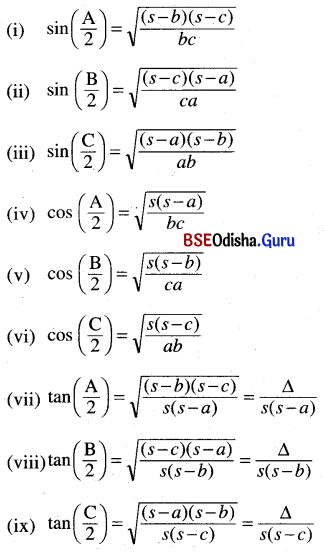 CHSE Odisha Class 11 Math Notes Chapter 4 Trigonometric Functions 8