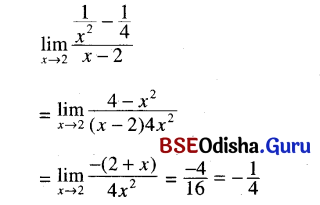 CHSE Odisha Class 11 Math Solutions Chapter 14 Limit and Differentiation Ex 14(b) 10