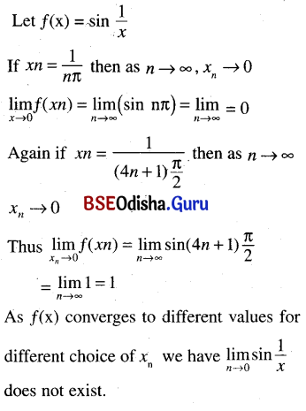 CHSE Odisha Class 11 Math Solutions Chapter 14 Limit and Differentiation Ex 14(b) 36
