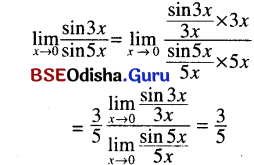 CHSE Odisha Class 11 Math Solutions Chapter 14 Limit and Differentiation Ex 14(c) 1