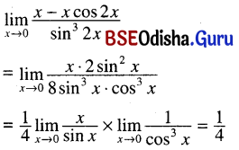 CHSE Odisha Class 11 Math Solutions Chapter 14 Limit and Differentiation Ex 14(c) 14