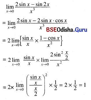 CHSE Odisha Class 11 Math Solutions Chapter 14 Limit and Differentiation Ex 14(c) 16