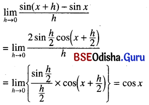 CHSE Odisha Class 11 Math Solutions Chapter 14 Limit and Differentiation Ex 14(c) 21