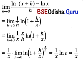 CHSE Odisha Class 11 Math Solutions Chapter 14 Limit and Differentiation Ex 14(c) 29