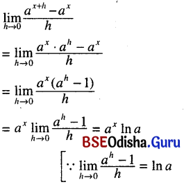 CHSE Odisha Class 11 Math Solutions Chapter 14 Limit and Differentiation Ex 14(c) 30