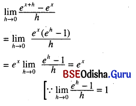 CHSE Odisha Class 11 Math Solutions Chapter 14 Limit and Differentiation Ex 14(c) 31